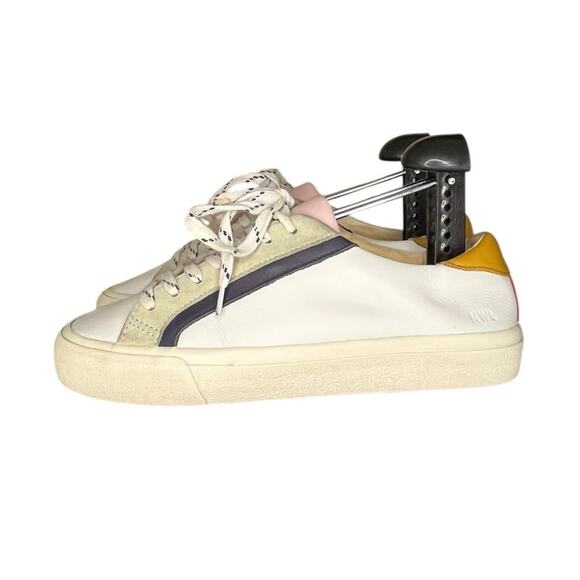 Madewell Shoes - Madewell Delia Sidewalk Low Top Sneaker, White Leather Women’s 6.5